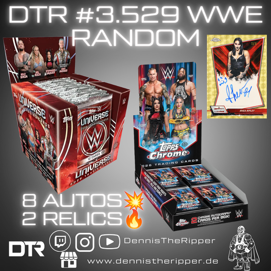 10% Filler DTR #3529 WWE Chrome X Universe 4 Boxer Random Group Break