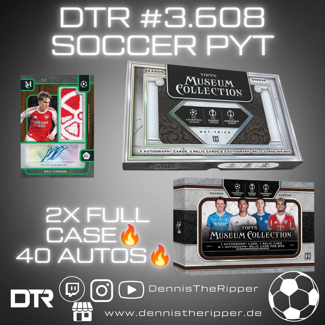 DTR #3608 Soccer UCC Museum Dual Full Case PYT/PYP Group Break