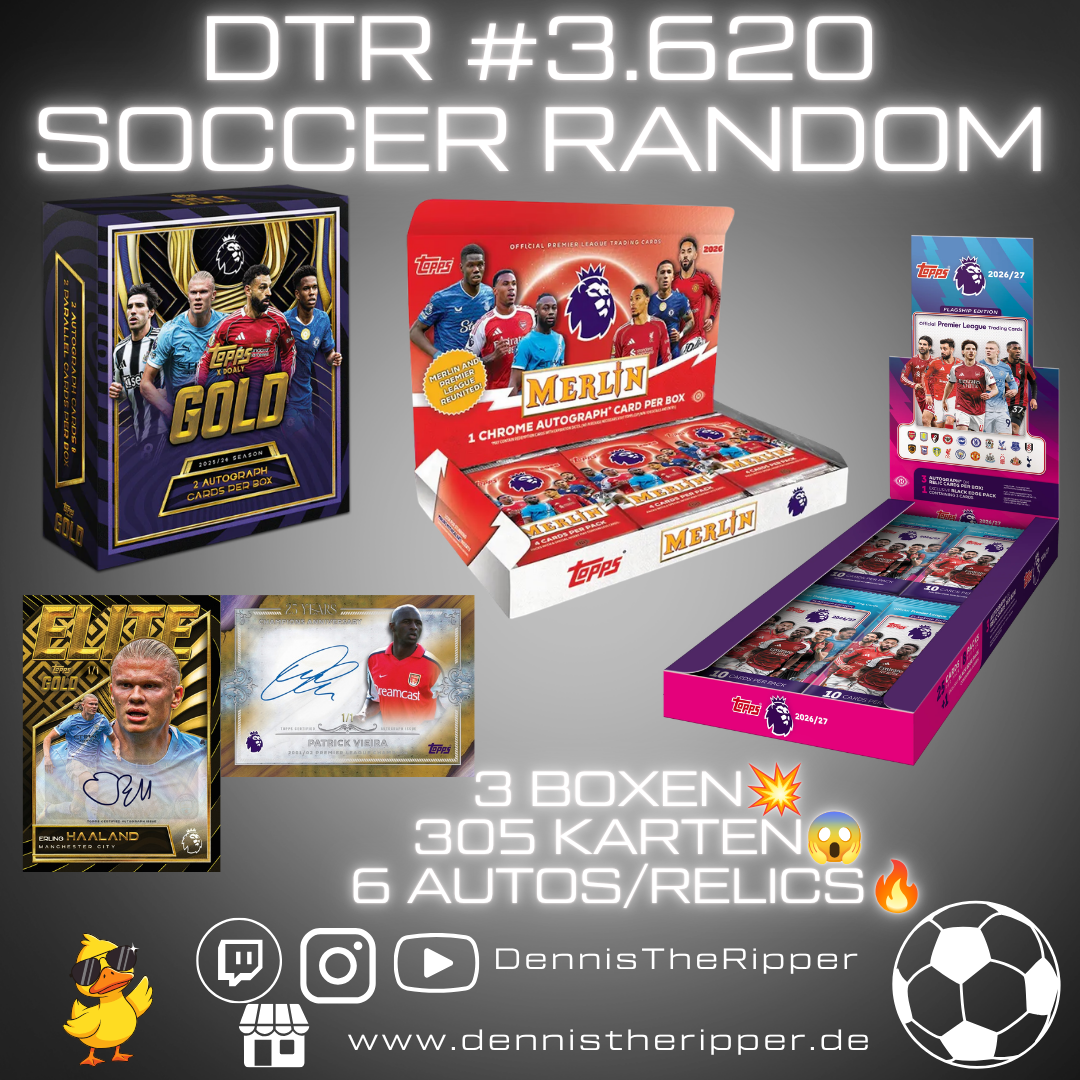 DTR #3620 Soccer PL Mixer 3 Boxer Random Group Break Free Spot 💥