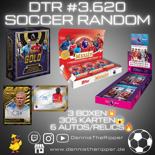 DTR #3620 Soccer PL Mixer 3 Boxer Random Group Break Free Spot 💥