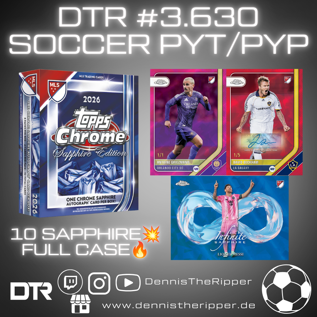 DTR #3630 Soccer MLS Sapphire Full Case PYT/PYP Group Break