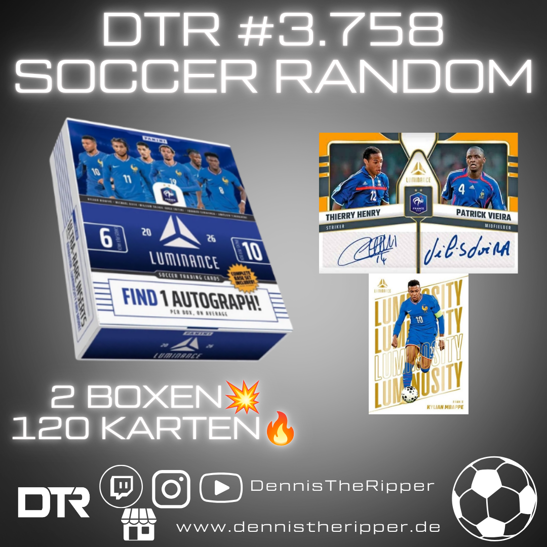 DTR #3758 Soccer Luminance France Hobby 2 Boxer Random Group Break