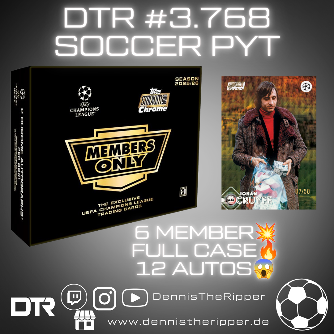DTR #3768 Soccer Stadium Club UCL Member Full Case PYT/PYP Group Break