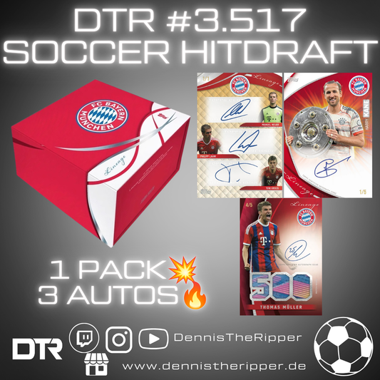 Mini 10% Filler DTR #3517 Soccer FC Bayern Lineage 1 Box Hit Draft Group Break
