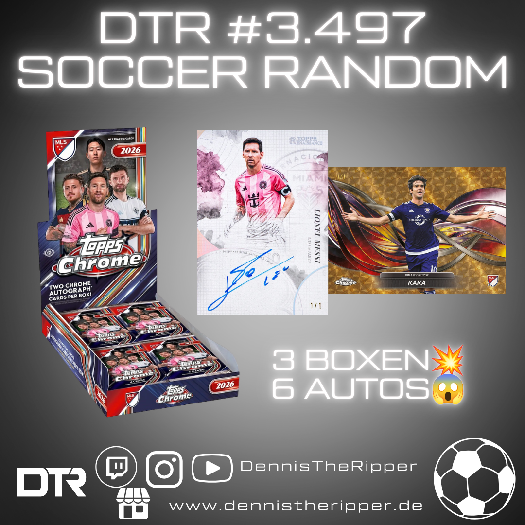 25% Filler DTR #3497 Soccer Chrome MLS Hobby 3 Boxer Random Group Break