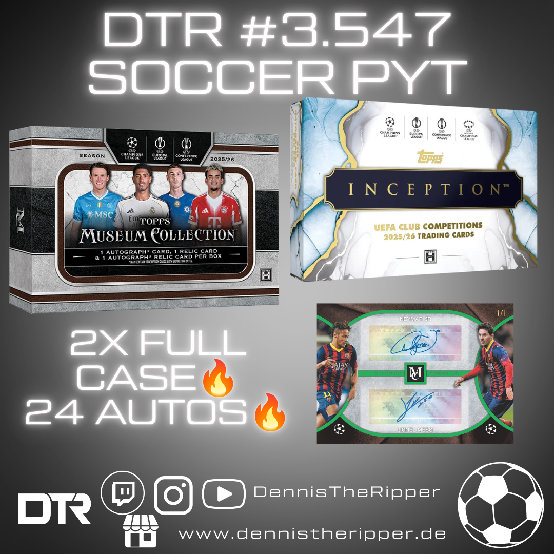 DTR #3547 Soccer UCC Museum x Inception Double Full Case PYT/PYP Group Break