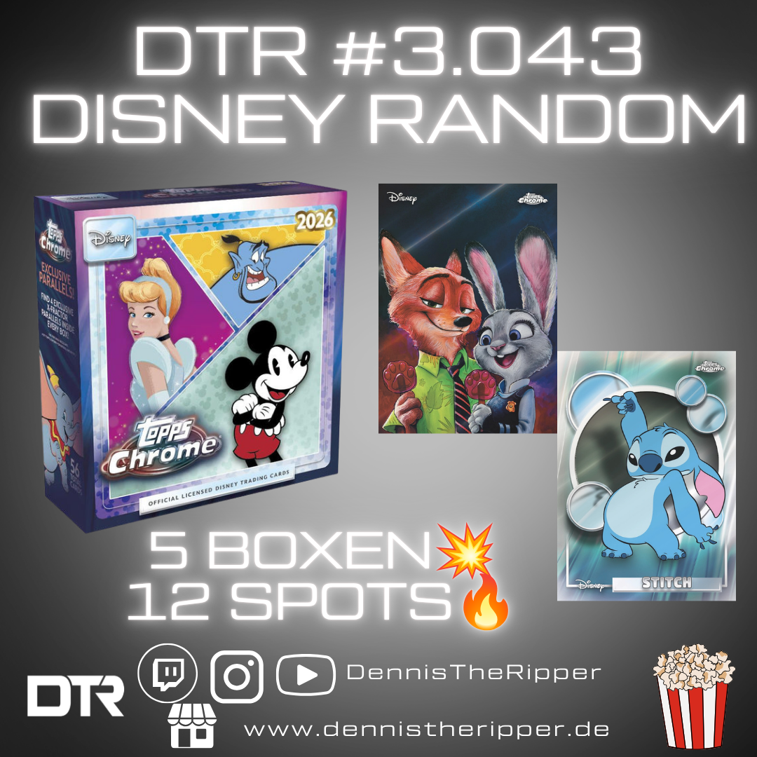 DTR #3043 Disney Chrome 5 Boxer Random Letter Group Break