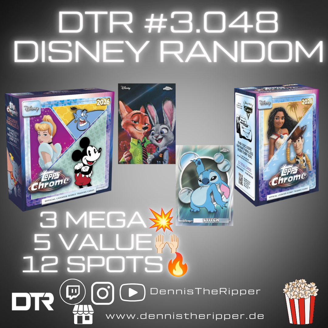 25% Filler DTR #3048 Disney Chrome 8 Boxer Random Letter Group Break