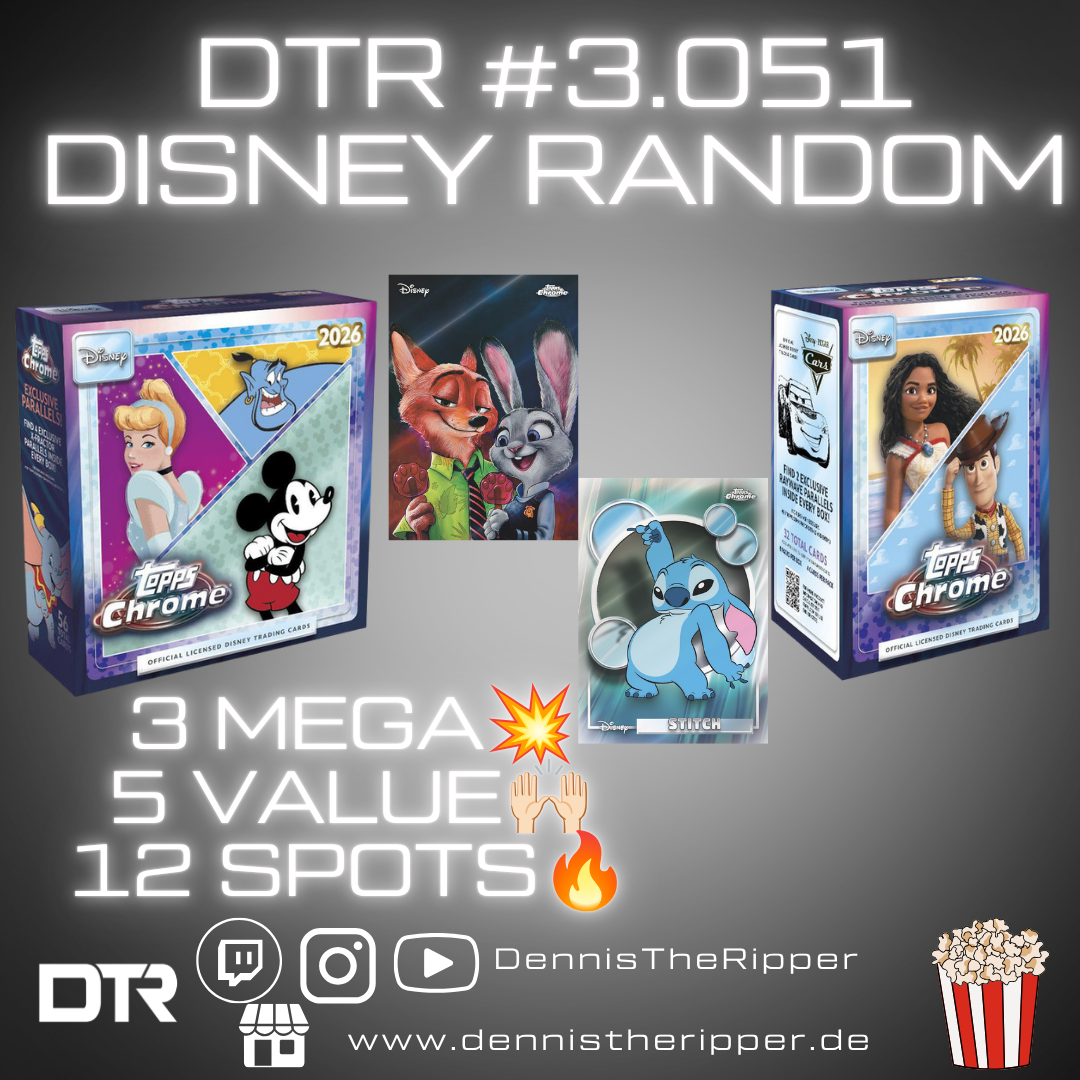 25% Filler DTR #3051 Disney Chrome 8 Boxer Random Letter Group Break