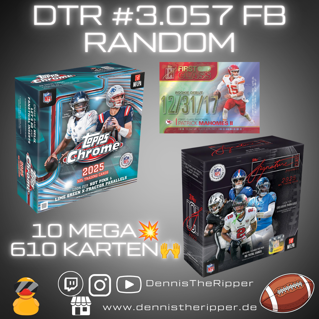 25% Filler DTR #3057 FB Chrome X Signature 10 Boxer Random Group Break Free Spot 💥