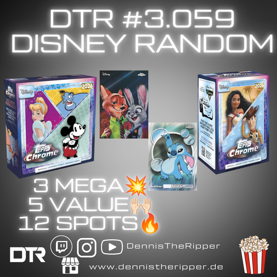 50% Filler DTR #3059 Disney Chrome 8 Boxer Random Letter Group Break