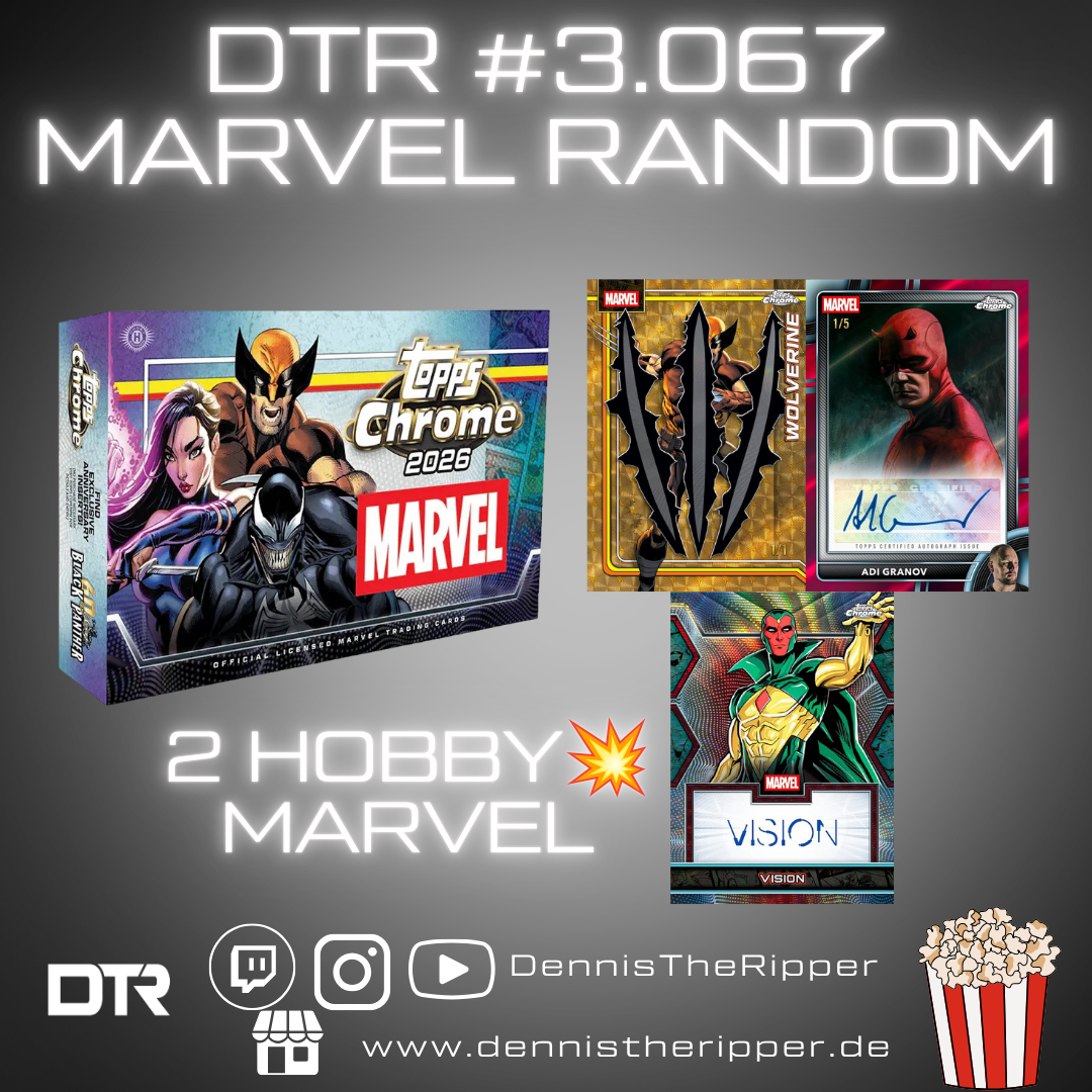 DTR #3067 Marvel Chrome Hobby 2 Boxer Random Letter Group Break