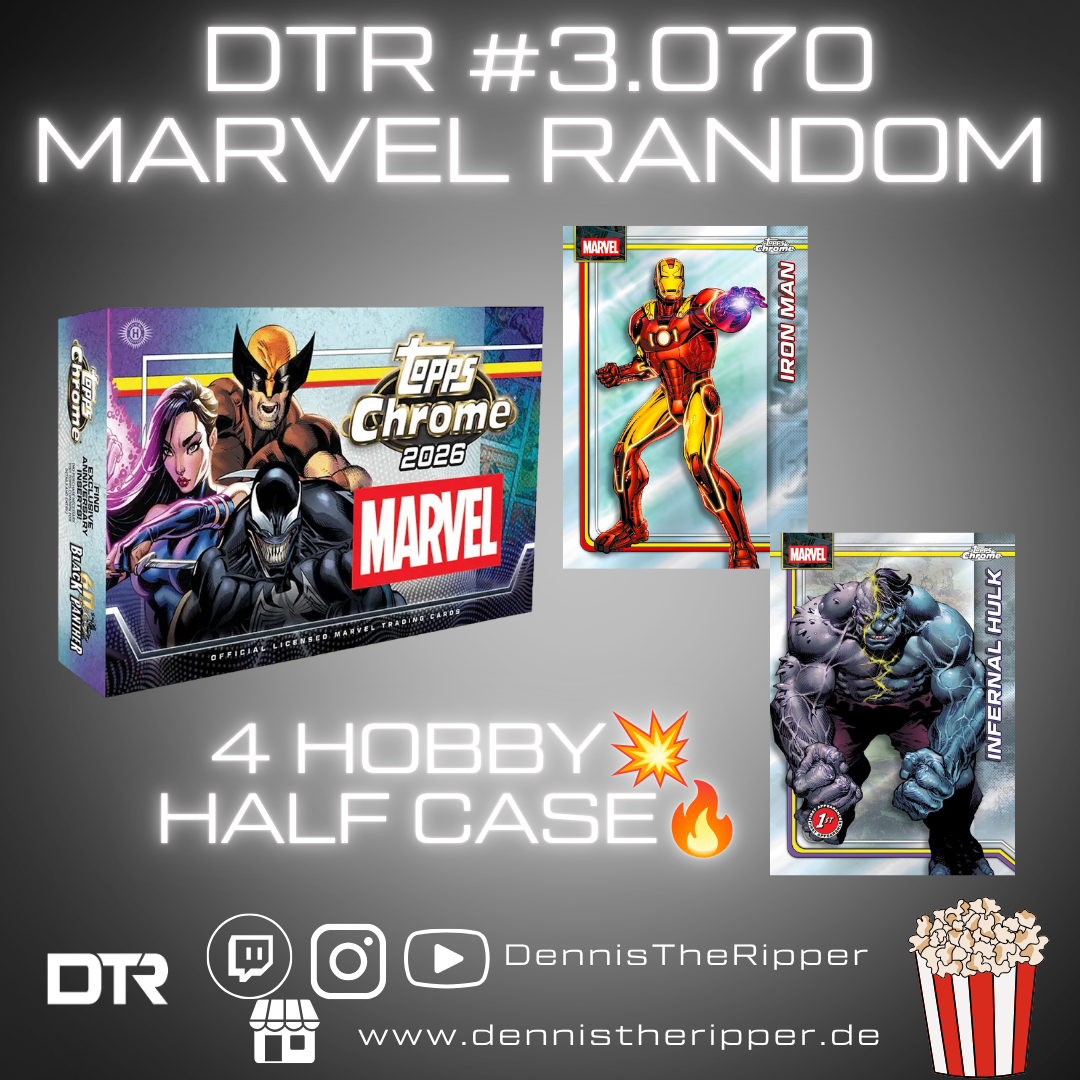 DTR #3070 Marvel Chrome Hobby Half Case Random Letter Group Break