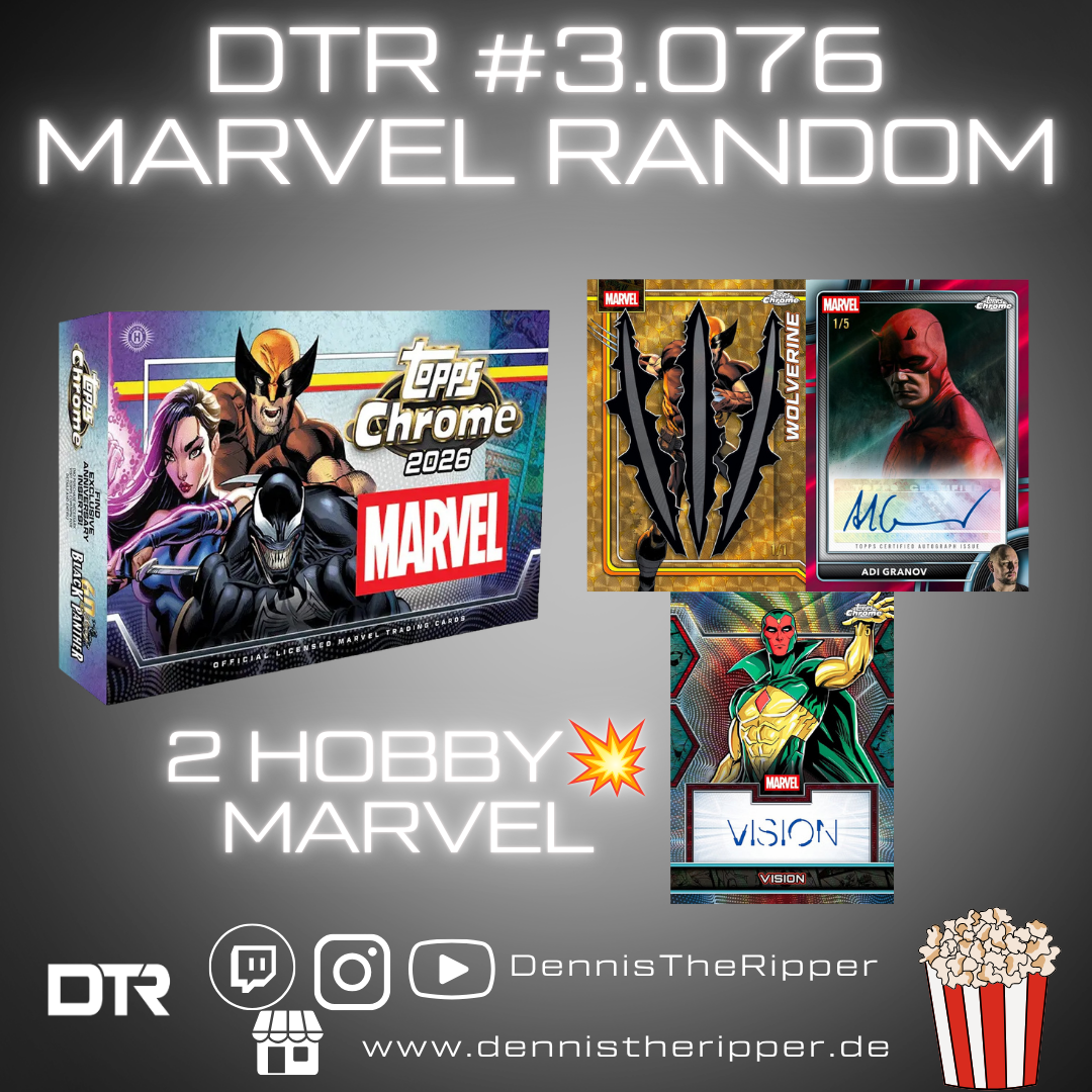 DTR #3076 Marvel Chrome Hobby 2 Boxer Random Letter Group Break