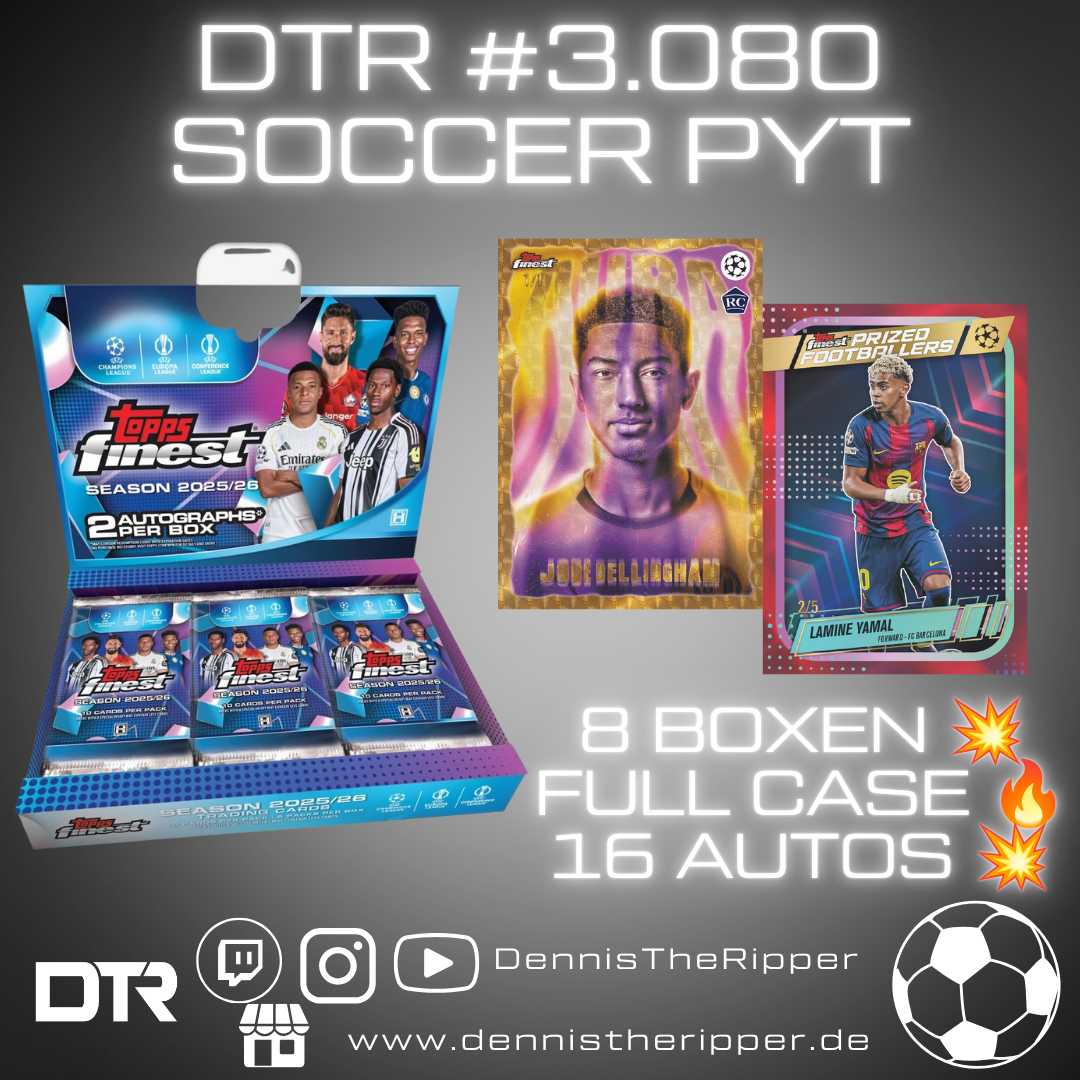 DTR #3080 Soccer Finest UCC Hobby Full Case PYT/PYP Group Break