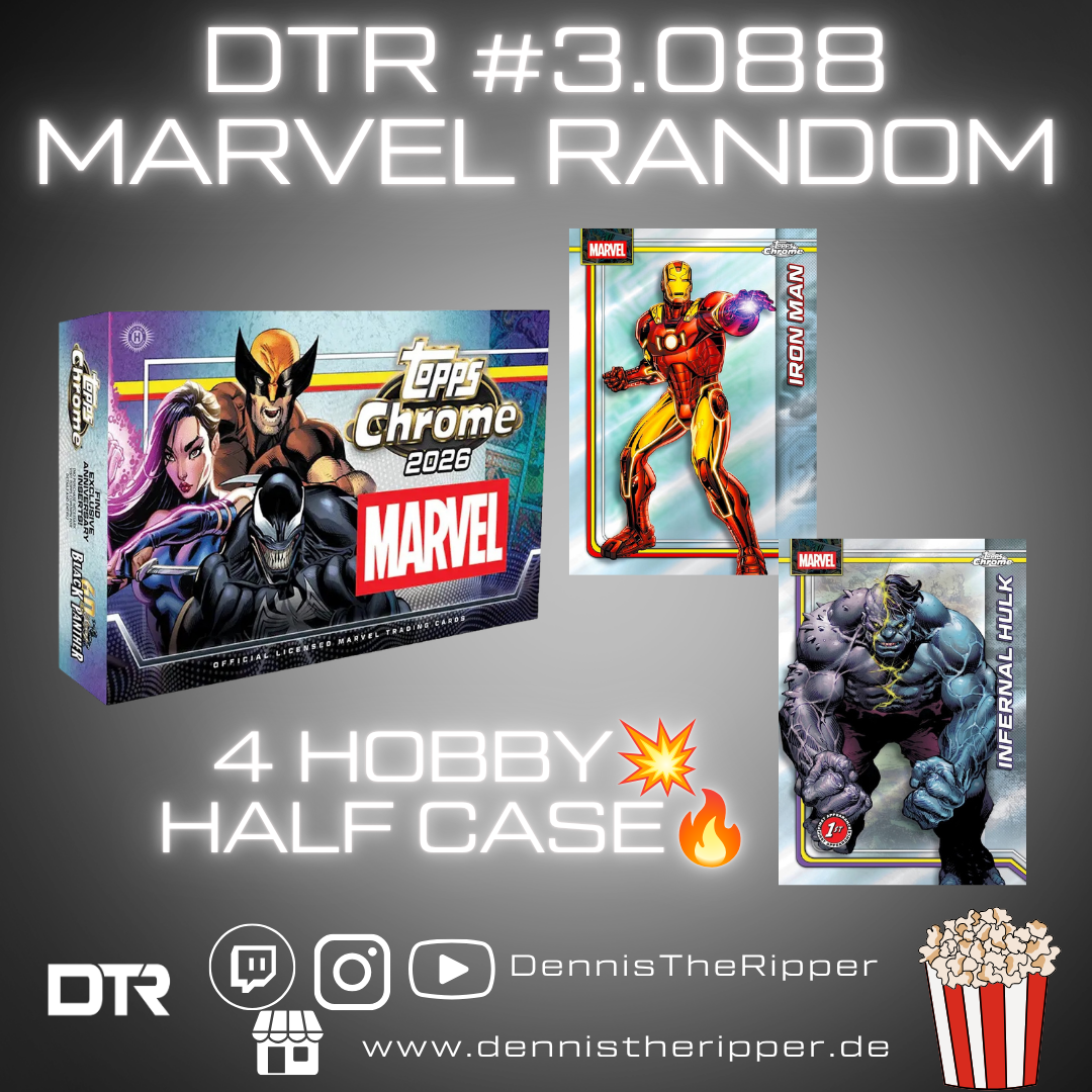 10% Filler DTR #3088 Marvel Chrome Hobby Half Case Random Letter Group Break