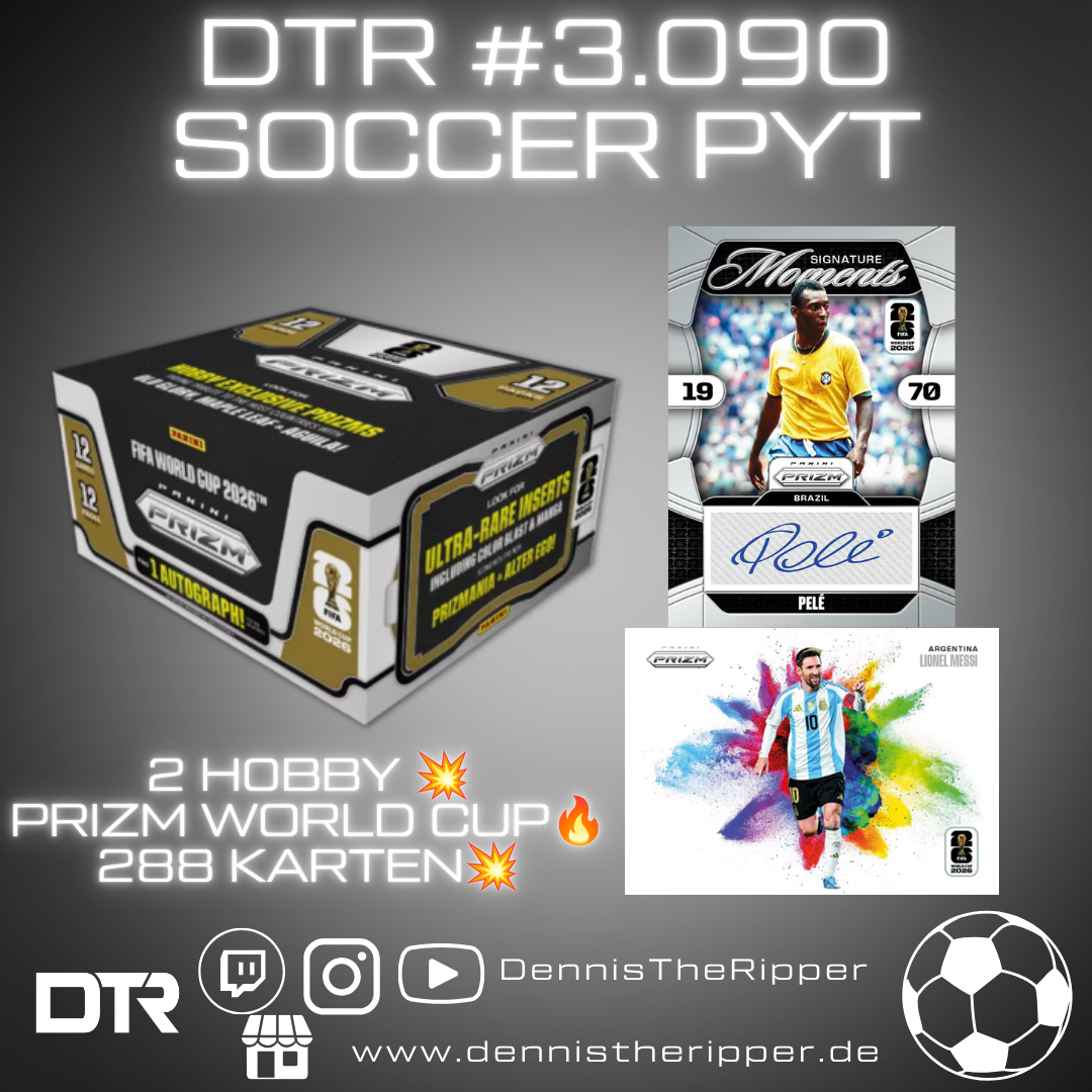 GIGAFILLER! 6 Spots 6 Sieger DTR #3090 Soccer Prizm World Cup 2 Boxer PYT Group Break