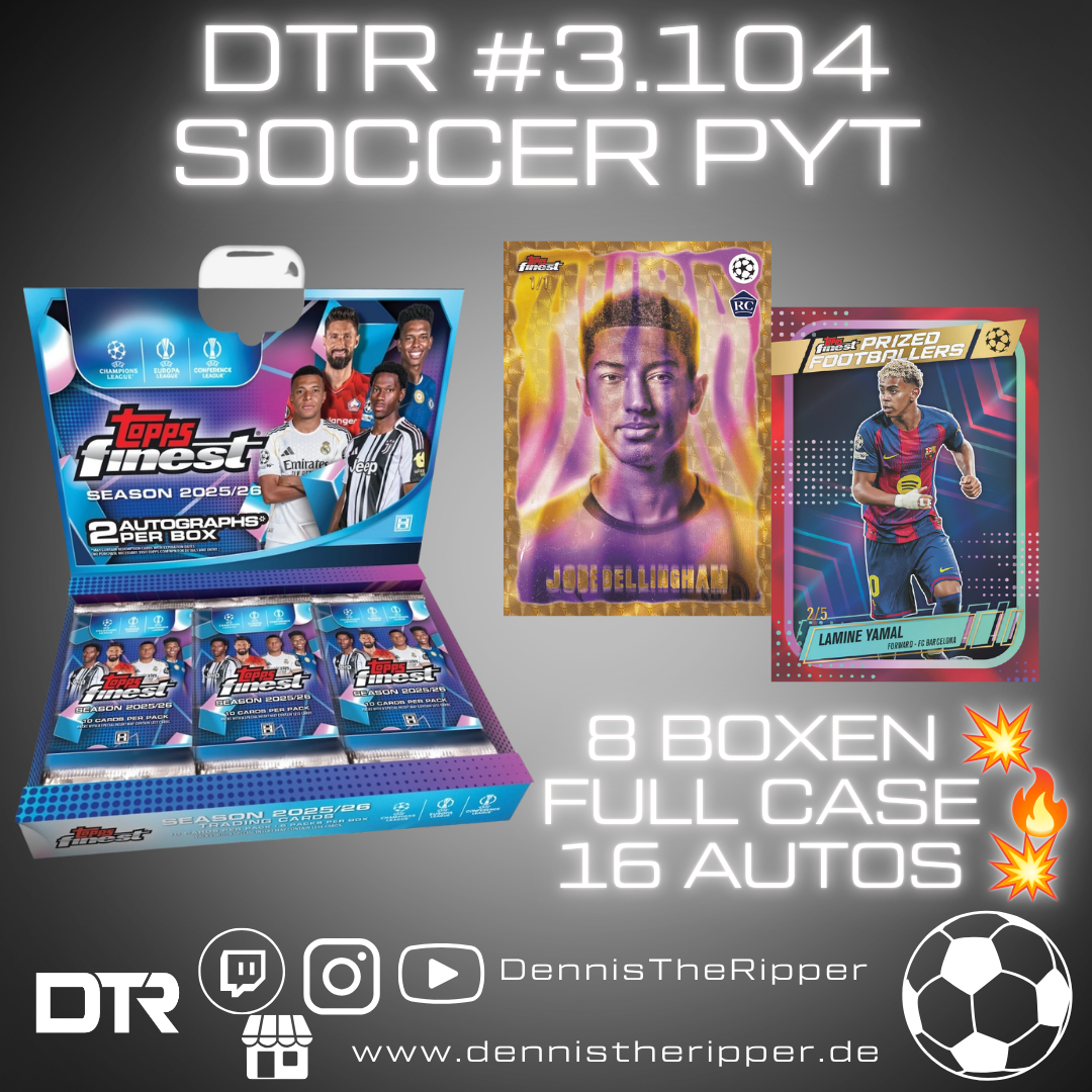 DTR #3104 Soccer Finest UCC Hobby Full Case PYT/PYP Group Break