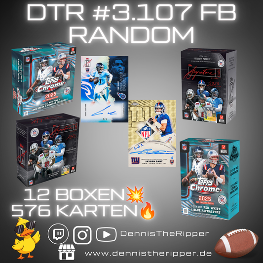 25% Filler DTR #3107 FB Chrome x Signature Mixer 12 Boxer Random Group Break Free Spot 💥