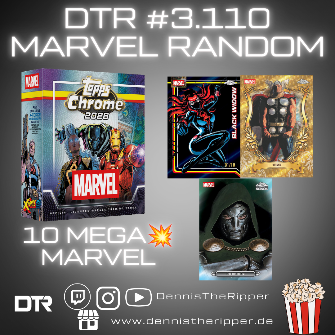 50% Filler DTR #3110 Marvel Chrome Mega 10 Boxer Random Letter Group Break