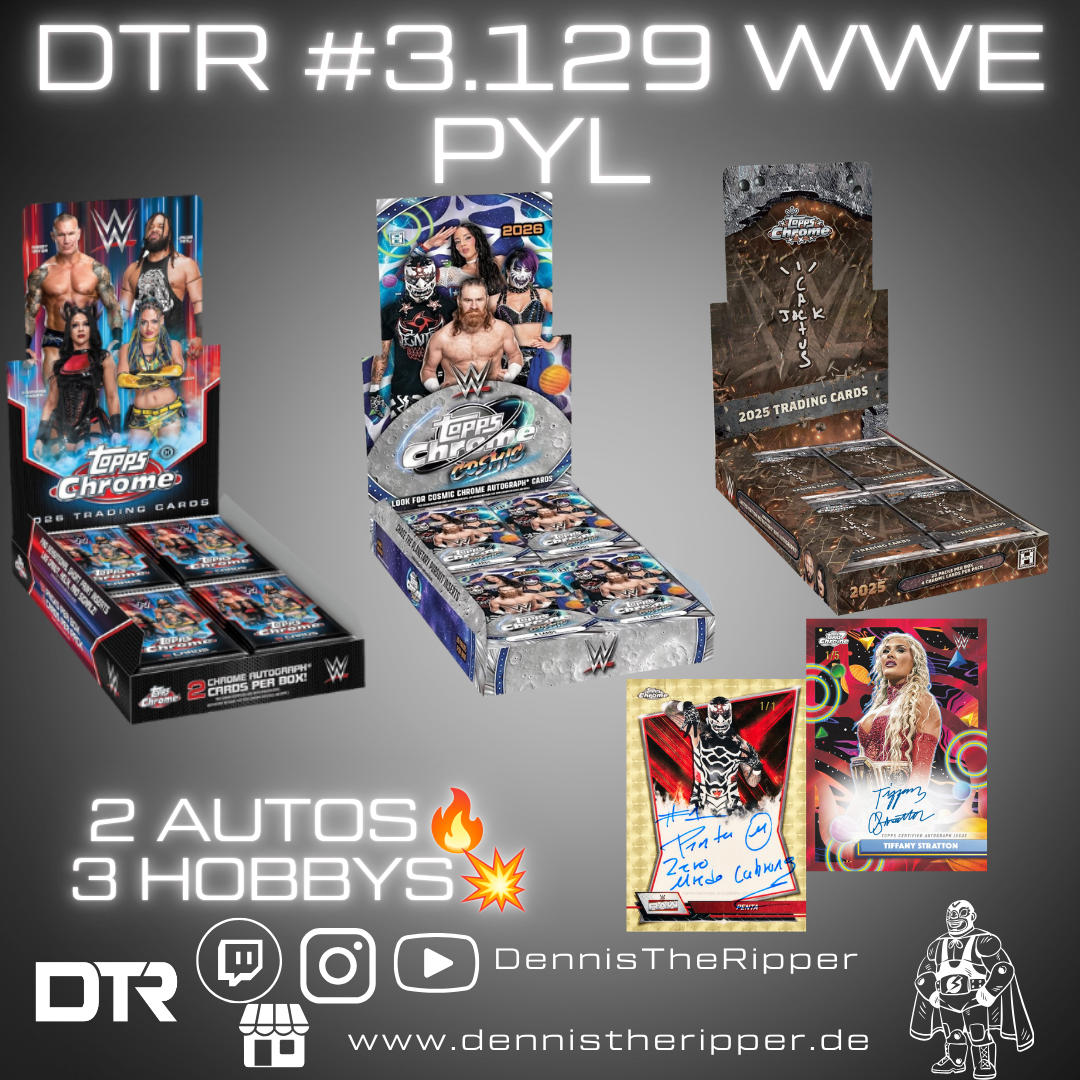 GIGAFILLER! 11 Spots 11 Sieger DTR #3129 WWE Mixer 3 Boxer PYL Group Break