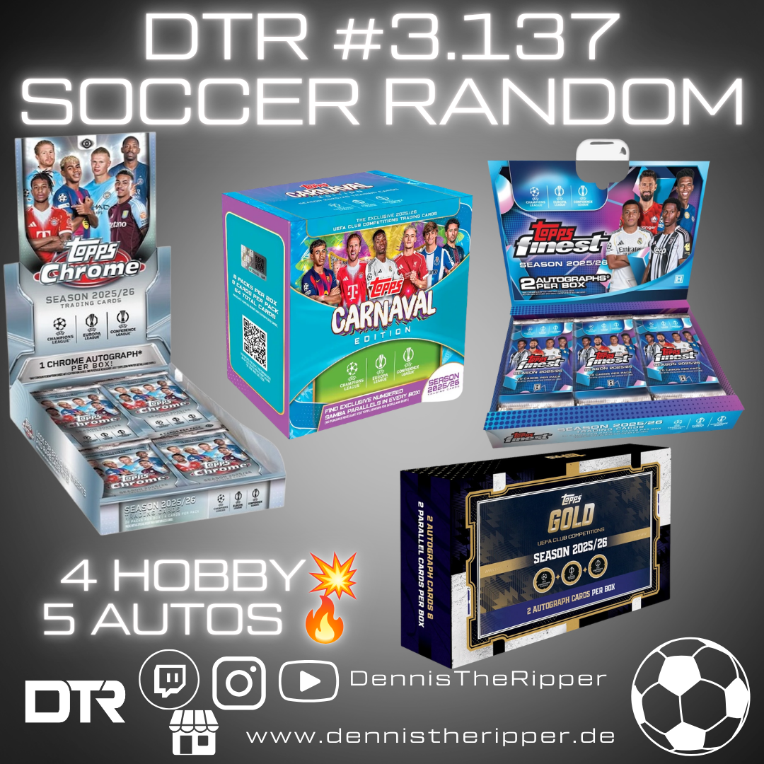 DTR #3137 Soccer Chrome x Gold x Finest x Carnaval 4 Boxer Random Group Break