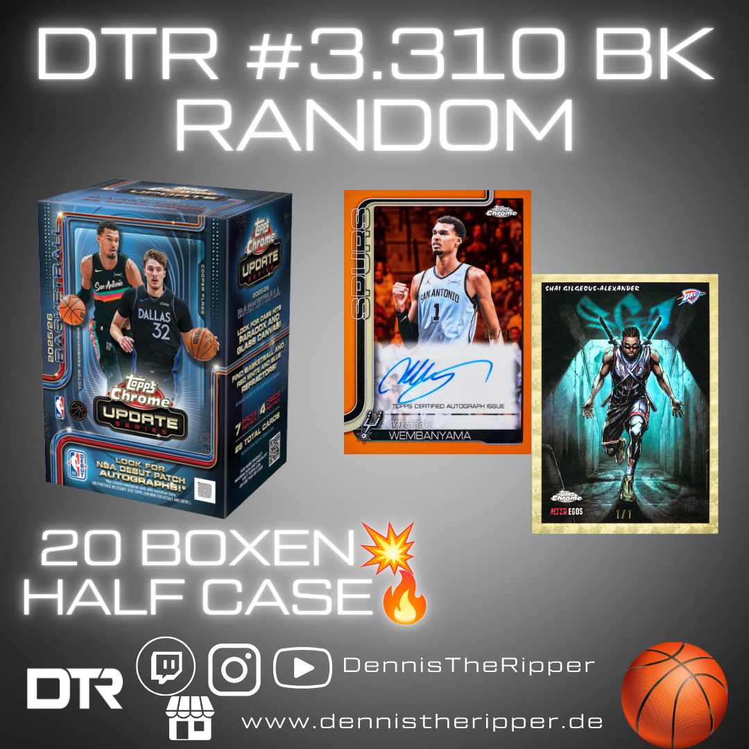 DTR #3310 BK Chrome Update 1/2 Half Case Random Group Break