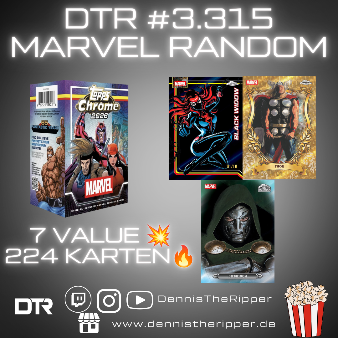 DTR #3315 Marvel Chrome Value 7 Boxer Random Letter Group Break