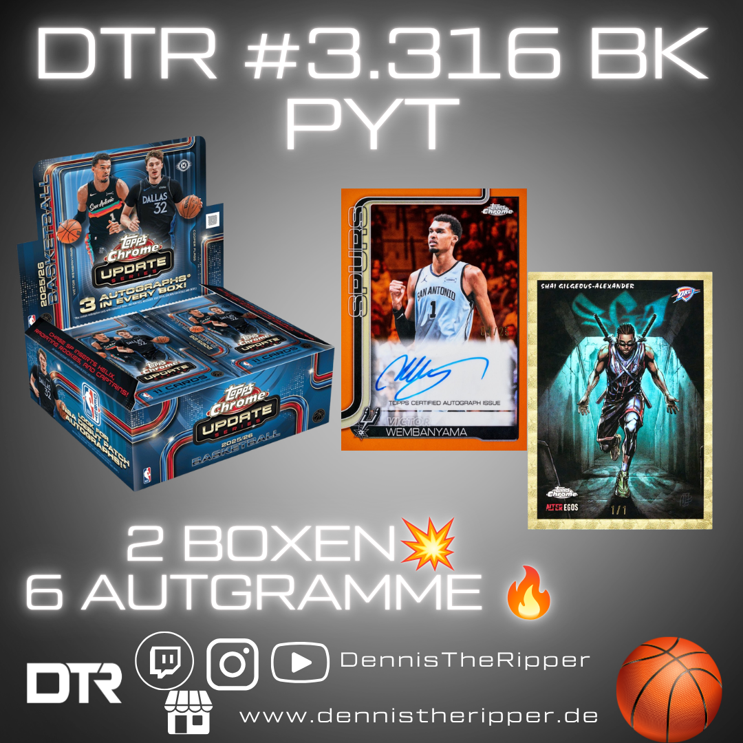 DTR #3316 Basketball Chrome Update Jumbo 2 Boxer PYT Group Break
