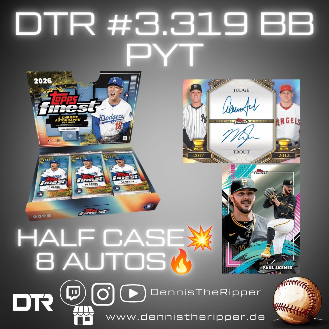 Mini 50% Filler GIGAFILLER! DTR #3319 BB Finest Hobby Half Case PYT Group Break