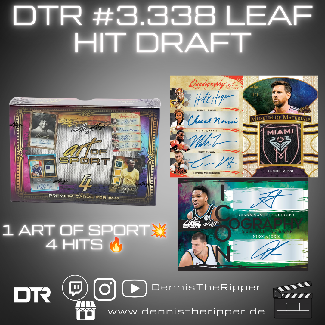 25% Filler DTR #3338 Leaf Art of Sport 1 Box Hit Draft Group Break