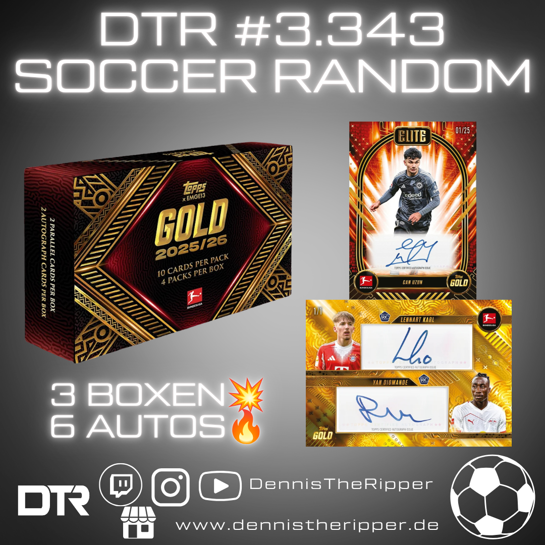 DTR #3343 Soccer Gold Bundesliga 3 Boxer Random Group Break