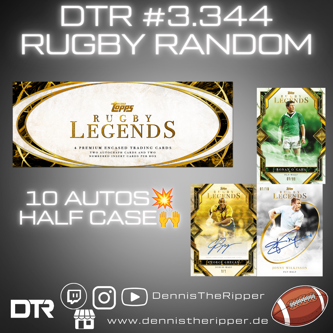 DTR #3344 Rugby Legends Half Case Random Group Break