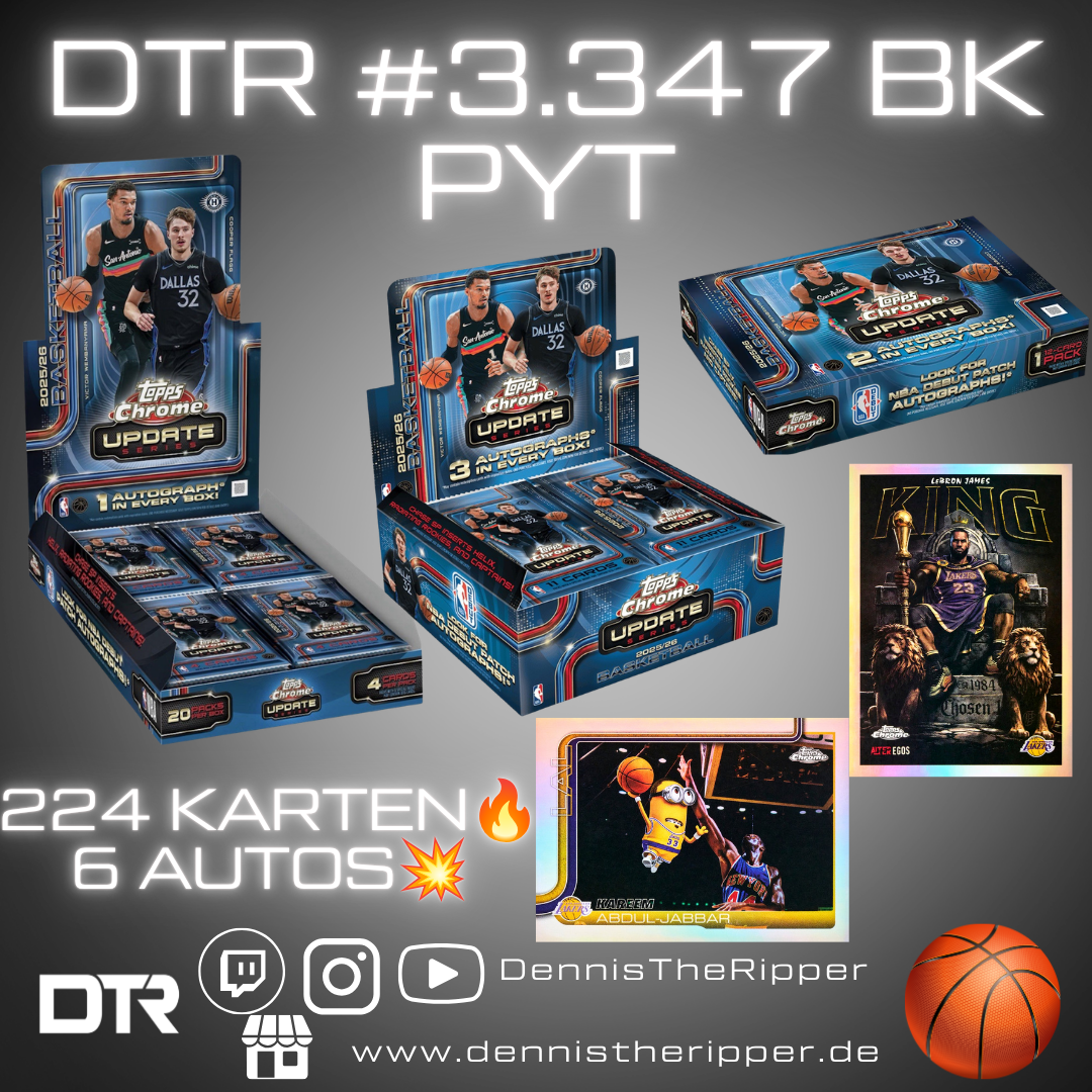 10 Filler 5 Sieger DTR #3347 Basketball Chrome Update Jumbo x Breaker x Hobby 3 Boxer PYT Group Break