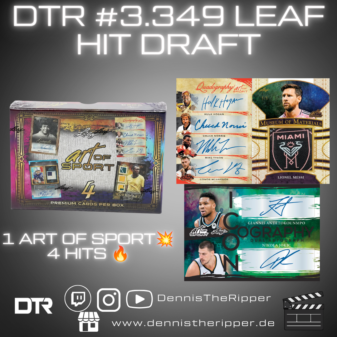 25% Filler DTR #3349 Leaf Art of Sport 1 Box Hit Draft Group Break