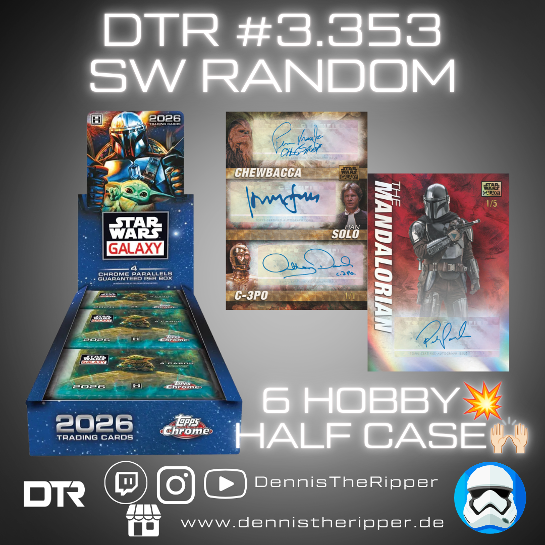 50% Filler DTR #3353 Star Wars Chrome Galaxy Half Case Random Letter Group Break