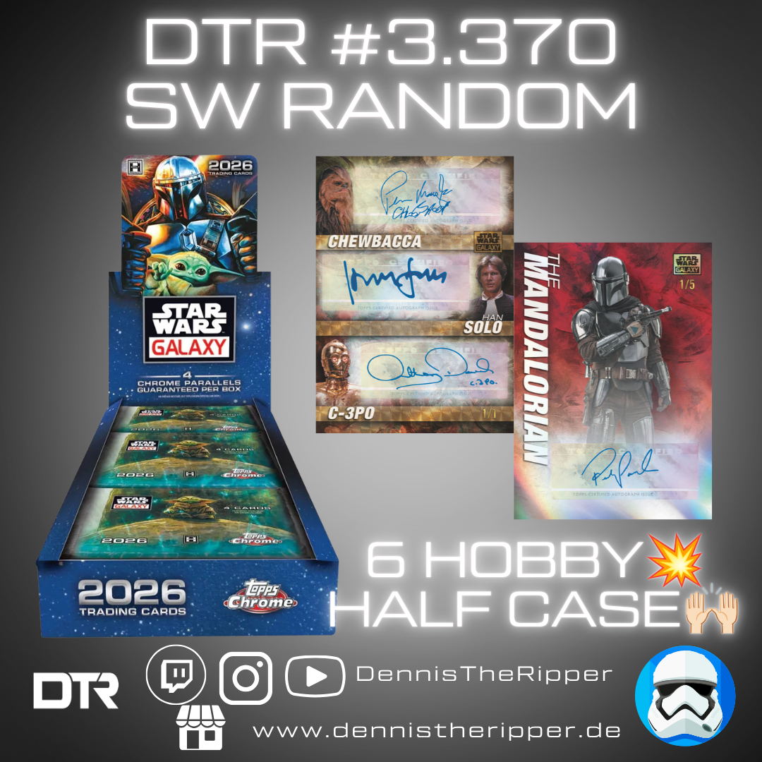 DTR #3370 Star Wars Chrome Galaxy Half Case Random Letter Group Break