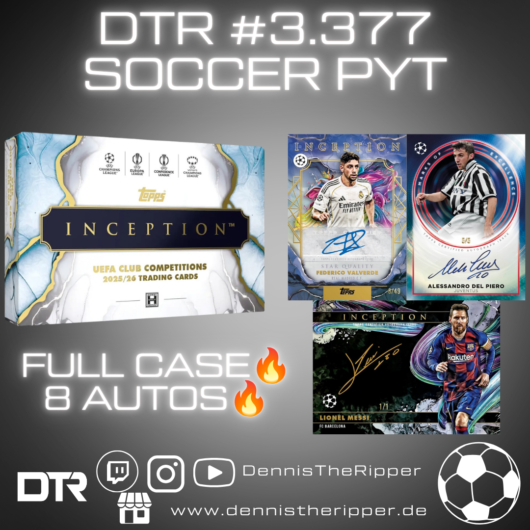 Mini 10 Filler 5 Sieger DTR #3377 Soccer Inception Full Case PYT/PYP Group Break