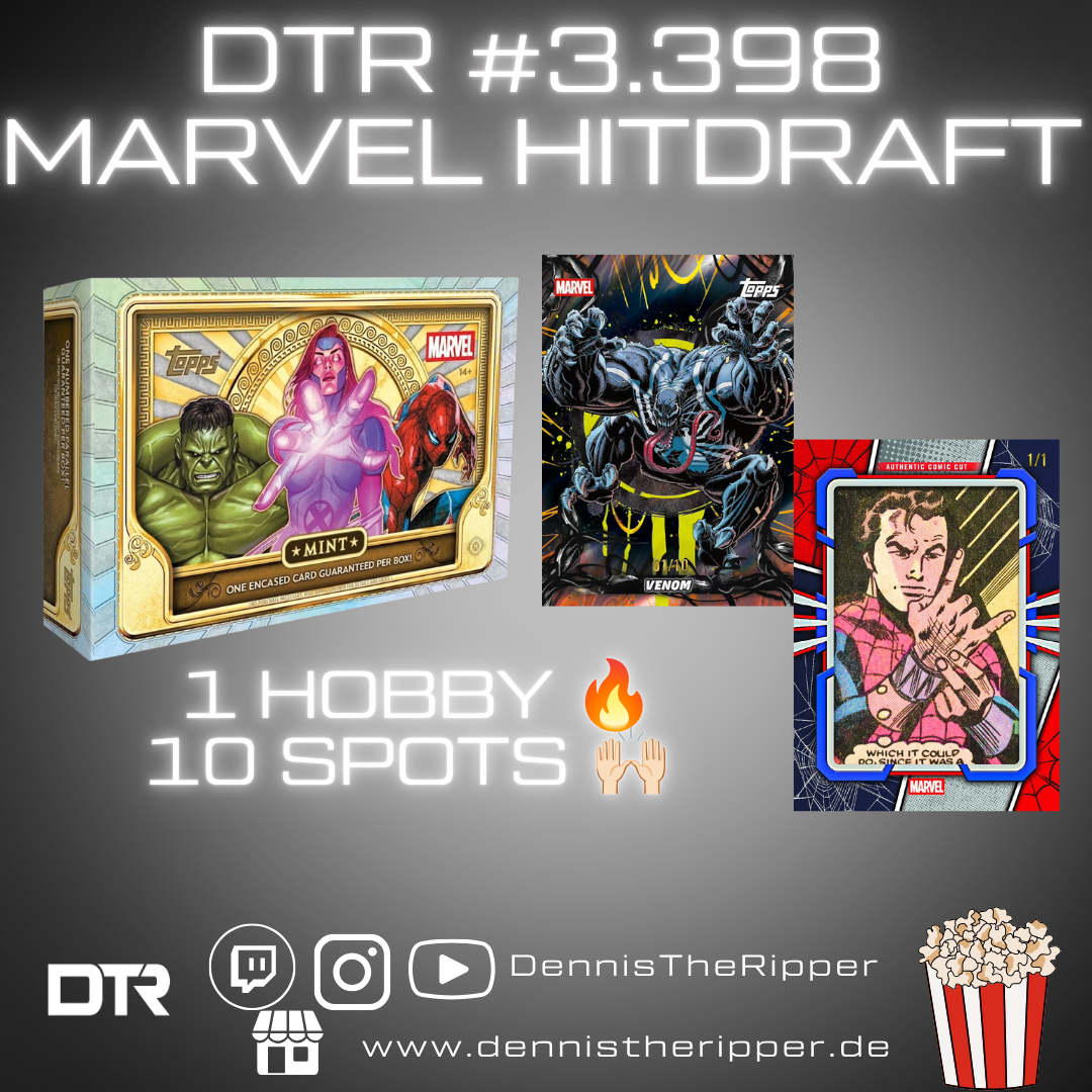 25% Filler DTR #3398 Marvel Mint 1 Box Hit Draft Group Break