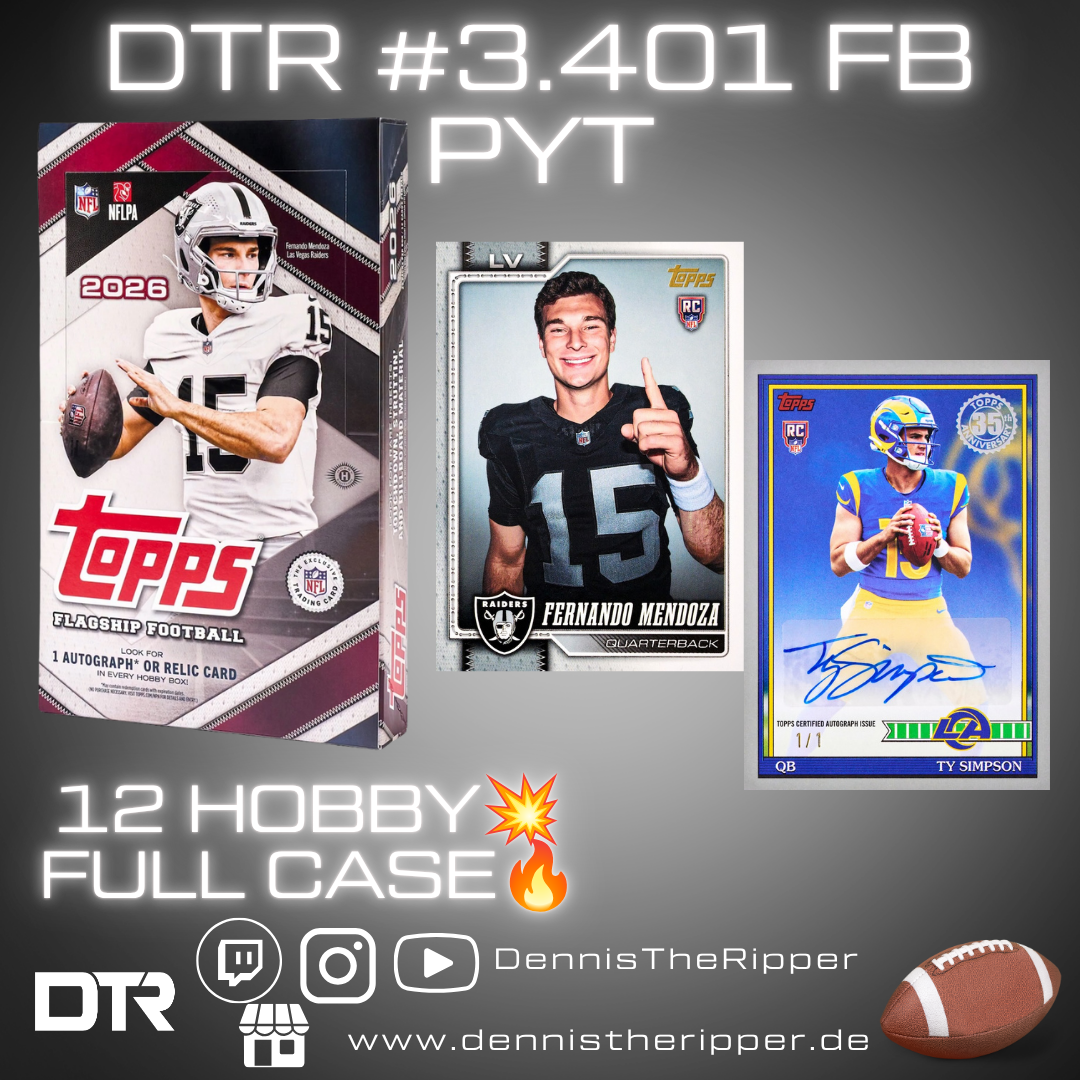 Mini 25% Filler GIGAFILLER! DTR #3401 FB Flagship Hobby Full Case PYT Group Break