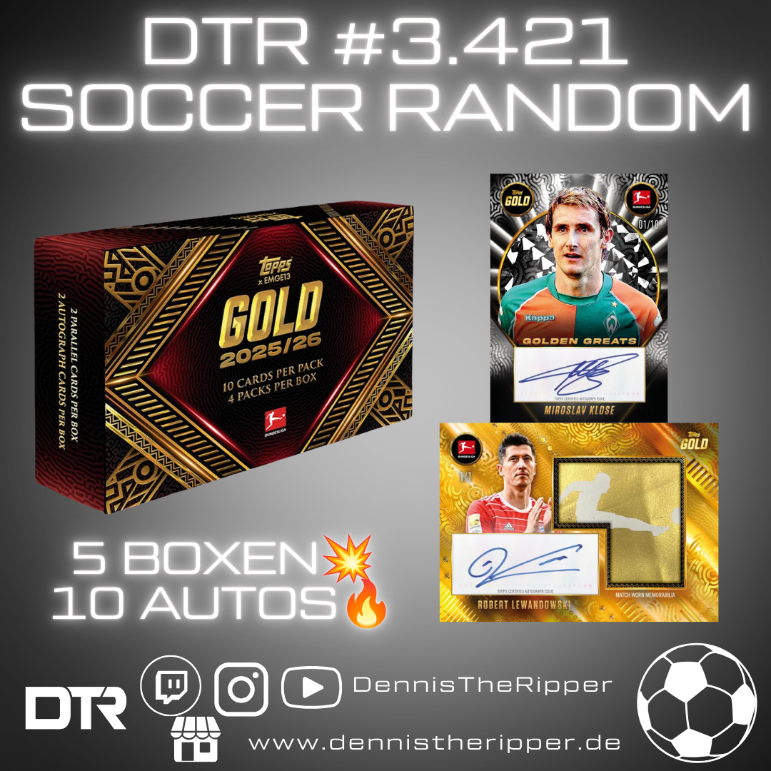 25% Filler DTR #3421 Soccer Gold Bundesliga 5 Boxer Random Group Break