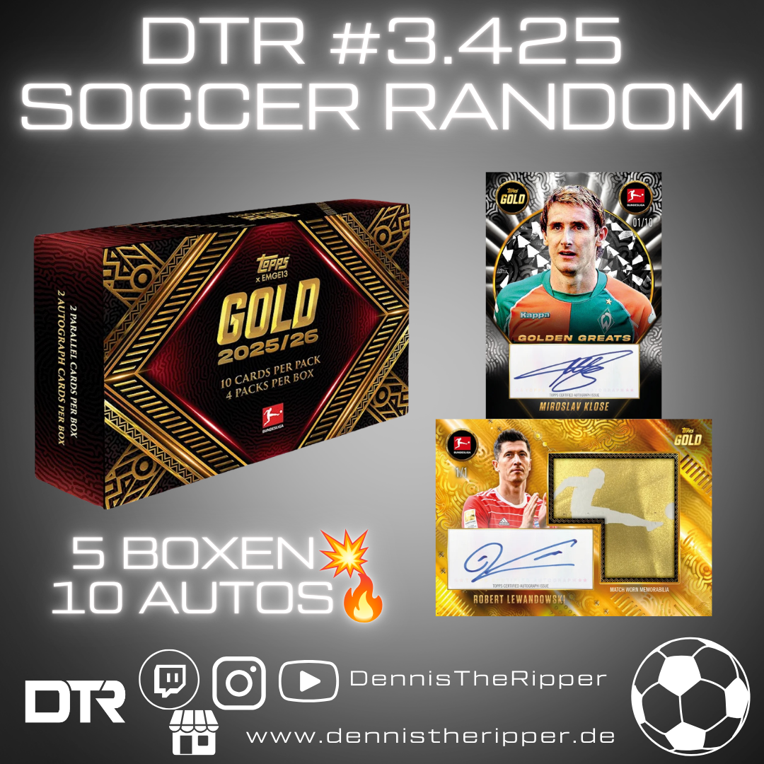 25% Filler DTR #3425 Soccer Gold Bundesliga 5 Boxer Random Group Break