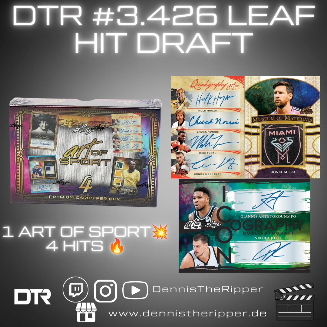 DTR #3426 Leaf Art of Sport 1 Box Hit Draft Group Break