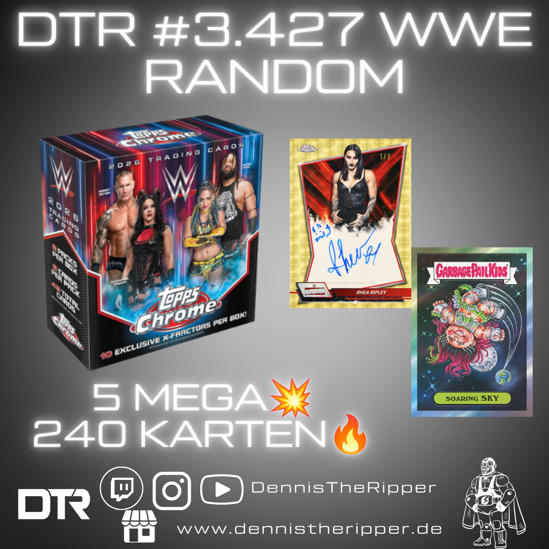 50% Filler DTR #3427 WWE Chrome Mega 5 Boxer Random Group Break