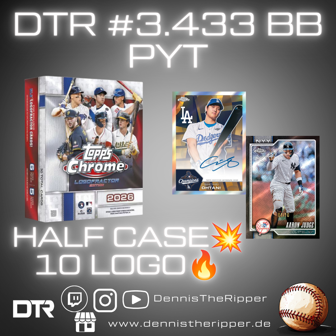 DTR #3433 BB Chrome Logofractor Half Case PYT Group Break