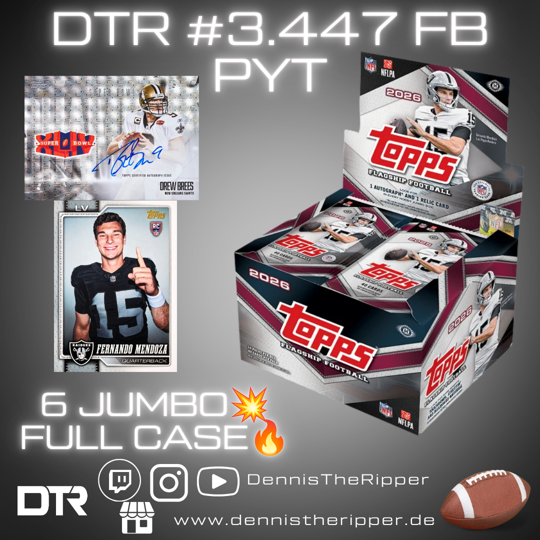 DTR #3447 FB Flagship Jumbo Full Case PYT Group Break