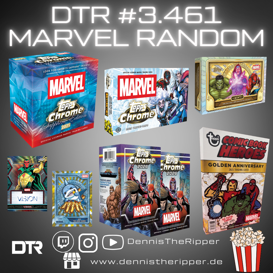 DTR #3461 Marvel Mint X Chrome X Sapphire 6 Boxer Random Letter Group Break