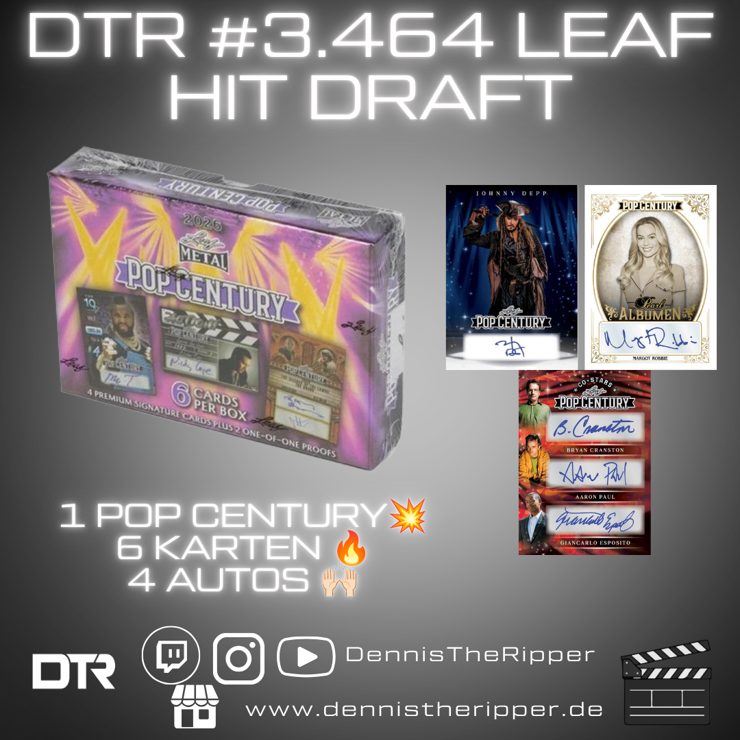 DTR #3464 Leaf Pop Century 1 Box Hit Draft Group Break