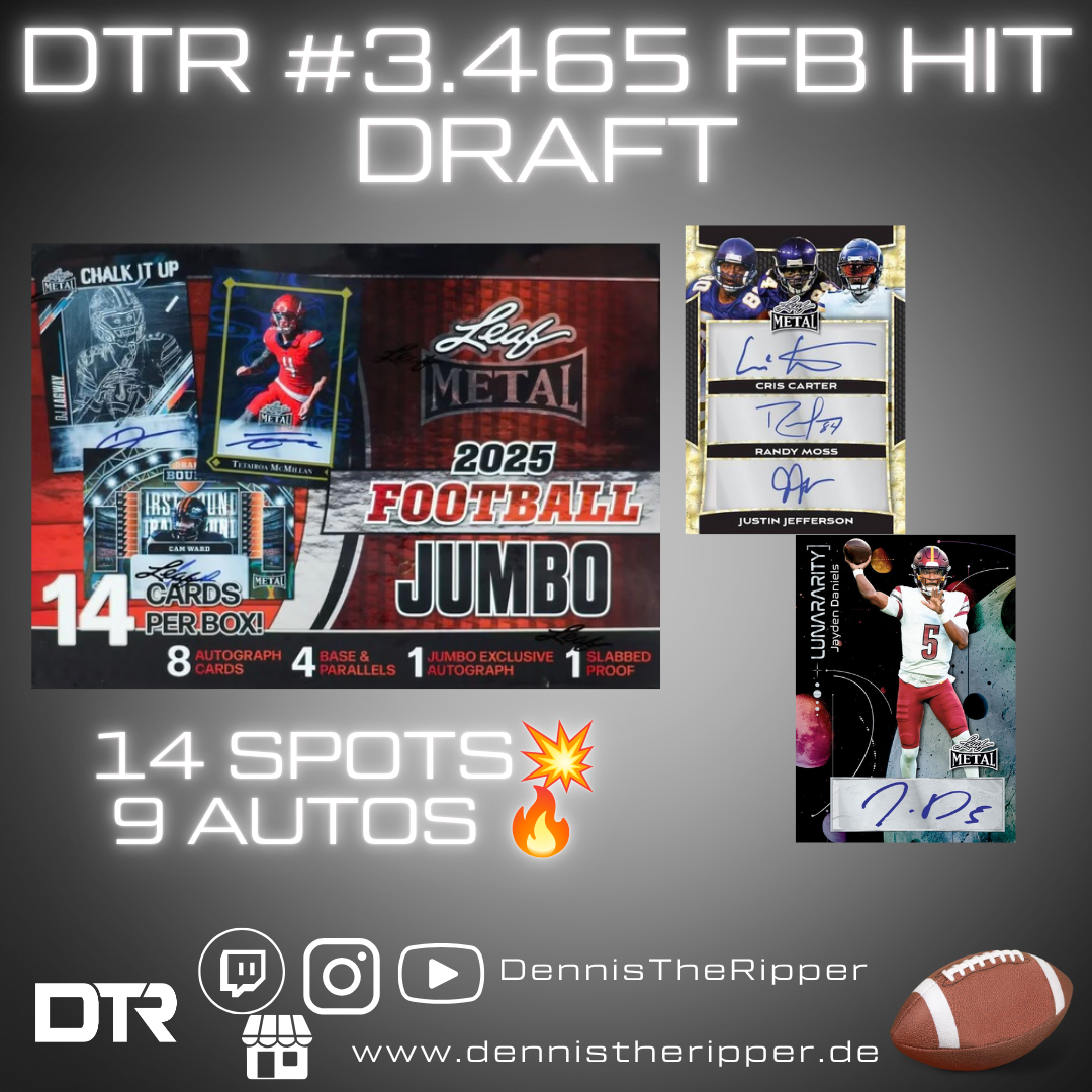 25% Filler DTR #3465 Leaf Metal 1 Box Hit Draft Group Break
