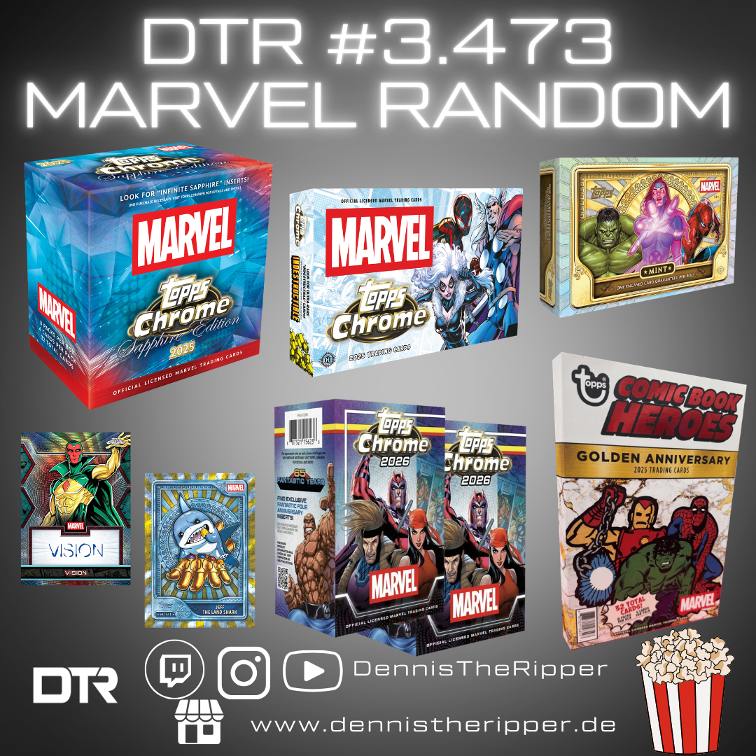 25% Filler DTR #3473 Marvel Mint X Chrome X Sapphire 6 Boxer Random Letter Group Break